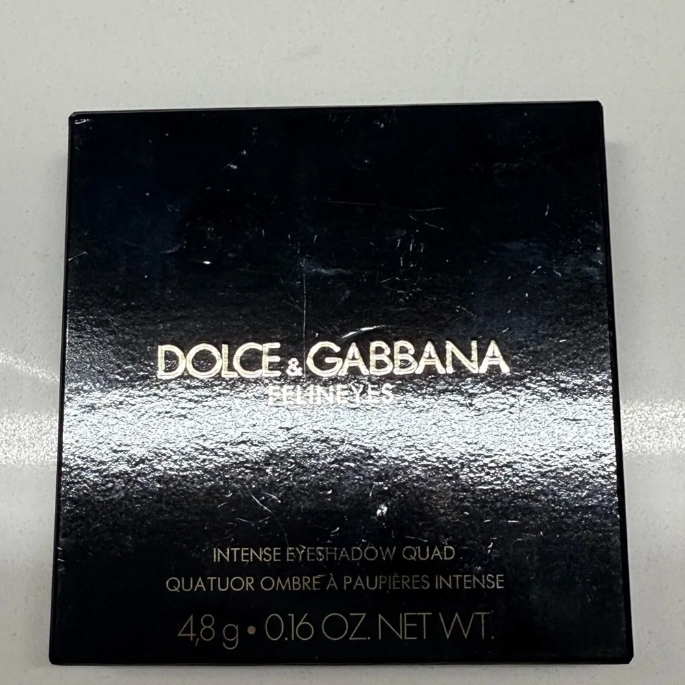 DOLCE & GABBANA Intense Eyeshadow Quad Felineyes 1 Vulcano Stromboli NIB